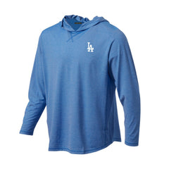Los Angeles Dodgers Butter Stripe Tri-Blend Long Sleeve Hoodie T-Shirt - Royal discount