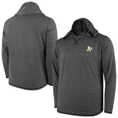 Athletics Butter Stripe Tri-Blend Long Sleeve Hoodie T-Shirt - Black Clearance