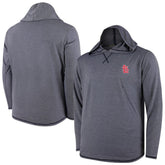 St. Louis Cardinals Butter Stripe Tri-Blend Long Sleeve Hoodie T-Shirt - Navy discount