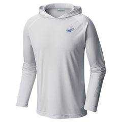 Los Angeles Dodgers Columbia Omni-Wick Terminal Tackle Raglan Long Sleeve Hoodie T-Shirt Lifestyle