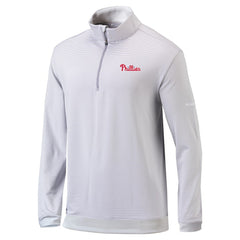 Philadelphia Phillies Columbia Omni-Wick Even Lie Quarter-Zip Pullover Top for sale