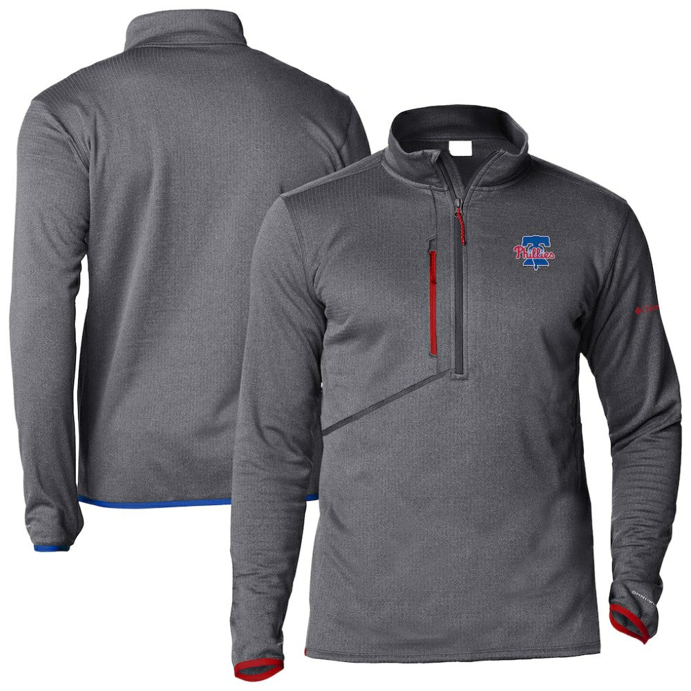 Philadelphia Phillies Columbia Park View Omni-Wick Half-Zip Top discount