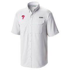 Philadelphia Phillies Columbia Omni-Wick Low Drag Offshore Button-Up Shirt Lifestyle