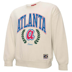 Atlanta Braves Mitchell & Ness Women's Cooperstown Collection Laurel Pullover Sweatshirt for sale