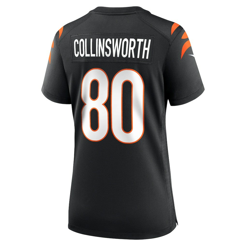 Cris Collinsworth Cincinnati Bengals Women's Team Retired Player Game Jersey - Black | NFL Jerseys