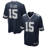 Ezekiel Elliott Dallas Cowboys Team Game Jersey Navy - Nike