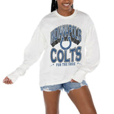 Indianapolis Colts Gameday Couture Women's Time Out Oversized Long Sleeve T-Shirt White - NFL