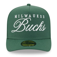 New Era - Milwaukee Bucks 2025 NBA Draft A-Frame 59FIFTY Fitted Hat - Hunter Green