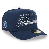 New Era - Minnesota Timberwolves 2025 NBA Draft A-Frame 59FIFTY Fitted Hat - Navy