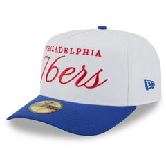 New Era - Philadelphia 76ers 2025 NBA Draft A-Frame 59FIFTY Fitted Hat - White/Royal