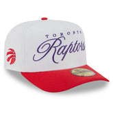 New Era - Toronto Raptors 2025 NBA Draft A-Frame 59FIFTY Fitted Hat - White/Red