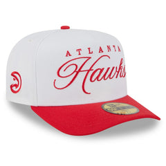 New Era - Atlanta Hawks 2025 NBA Draft A-Frame 59FIFTY Fitted Hat - White/Red