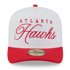 New Era - Atlanta Hawks 2025 NBA Draft A-Frame 59FIFTY Fitted Hat - White/Red