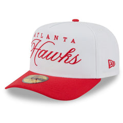 New Era - Atlanta Hawks 2025 NBA Draft A-Frame 59FIFTY Fitted Hat - White/Red