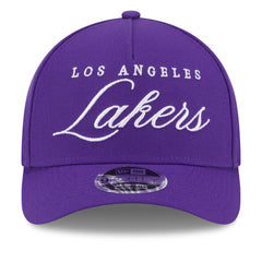 New Era - Los Angeles Lakers 2025 NBA Draft M-Crown A-Frame 9FORTY Adjustable Hat - Purple