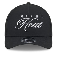 New Era - Miami Heat 2025 NBA Draft M-Crown A-Frame 9FORTY Adjustable Hat - Black