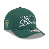 New Era - Milwaukee Bucks 2025 NBA Draft M-Crown A-Frame 9FORTY Adjustable Hat - Hunter Green