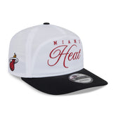 New Era - Miami Heat 2025 NBA Draft On-Stage Nylon 19TWENTY Adjustable Hat - White/Black
