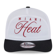 New Era - Miami Heat 2025 NBA Draft On-Stage Nylon 19TWENTY Adjustable Hat - White/Black