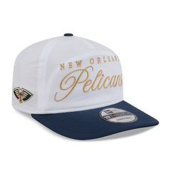 New Era - New Orleans Pelicans 2025 NBA Draft On-Stage Nylon 19TWENTY Adjustable Hat - White/Navy