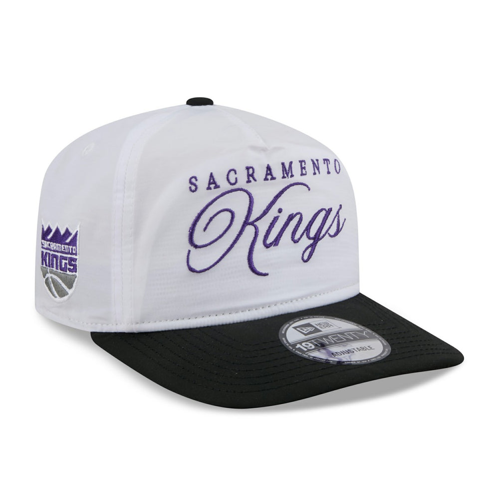 New Era - Sacramento Kings 2025 NBA Draft On-Stage Nylon 19TWENTY Adjustable Hat - White/Black
