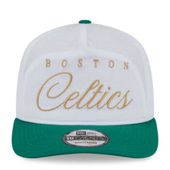 New Era - Boston Celtics 2025 NBA Draft On-Stage Nylon 19TWENTY Adjustable Hat - White/Kelly Green