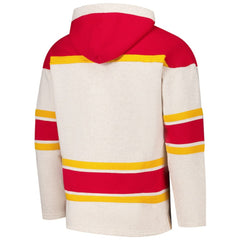 Calgary Flames - '47 Rockaway Lacer Pullover Hoodie Oatmeal