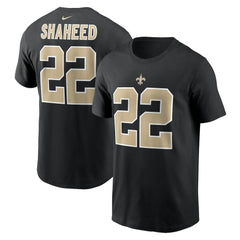 Rashid Shaheed New Orleans Saints Name & Number T-Shirt Black - Nike