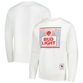 Atlanta Falcons x Bud Light The Crest Pullover Sweatshirt White - Mitchell & Ness