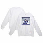 New England Patriots x Bud Light The Crest Pullover Sweatshirt White - Mitchell & Ness