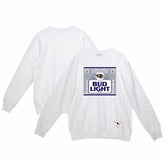 Baltimore Ravens x Bud Light The Crest Pullover Sweatshirt White - Mitchell & Ness