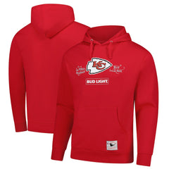 Kansas City Chiefs NFL x Bud Light Vintage Pullover Hoodie Red - Mitchell & Ness