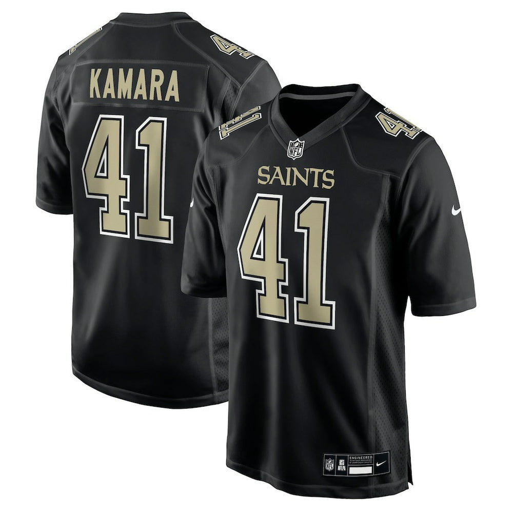 Alvin Kamara New Orleans Saints Fashion Game Jersey Carbon Black - Nike