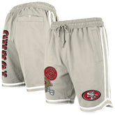 San Francisco 49ers New Era Stone Multi Patch Shorts Light Beige - NFL