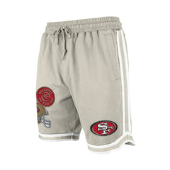 San Francisco 49ers New Era Stone Multi Patch Shorts Light Beige - NFL