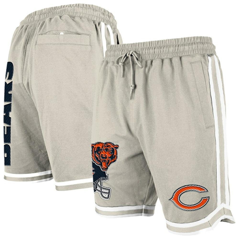 Chicago Bears New Era Stone Multi Patch Shorts Light Beige - NFL