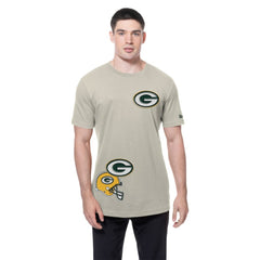 Green Bay Packers New Era Multi Patch T-Shirt Light Beige - NFL
