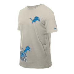 Detroit Lions New Era Multi Patch T-Shirt Light Beige - NFL