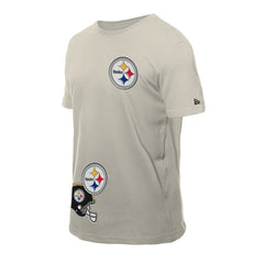 Pittsburgh Steelers New Era Multi Patch T-Shirt Light Beige - NFL