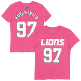 Aidan Hutchinson Detroit Lions Girls Youth Player Name & Number T-Shirt Pink - NFL