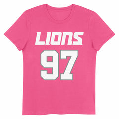 Aidan Hutchinson Detroit Lions Girls Youth Player Name & Number T-Shirt Pink - NFL