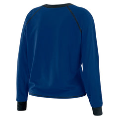 Indianapolis Colts WEAR by Erin Andrews Women's Plus Size Tie-Front Long Sleeve Top Royal/Black - NFL