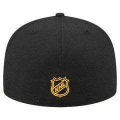 Boston Bruins New Era State Stitch 59FIFTY Fitted Hat Black