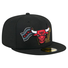 New Era - Chicago Bulls State Stitch 59FIFTY Fitted Hat - Black