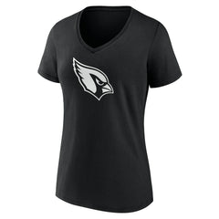 Arizona Cardinals Women's Personalized Name & Number Monochrome V-Neck T-Shirt Black - NFL