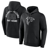 Atlanta Falcons Personalized Name & Number Pullover Hoodie Black - NFL
