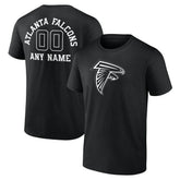 Atlanta Falcons Personalized Name & Number Monochrome T-Shirt Black - NFL