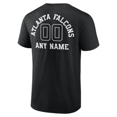 Atlanta Falcons Personalized Name & Number Monochrome T-Shirt Black - NFL