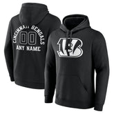 Cincinnati Bengals Personalized Name & Number Pullover Hoodie Black - NFL