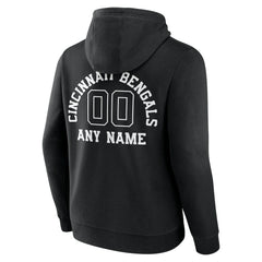Cincinnati Bengals Personalized Name & Number Pullover Hoodie Black - NFL